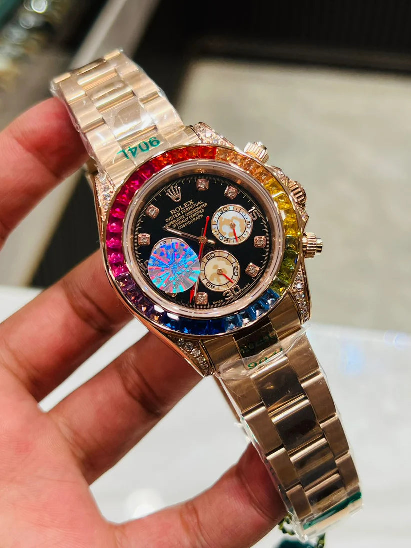 ROLEX DYTONA RAINBOW TOP NOTCH QULAITY AUTO SPHIRE GLSSS